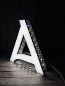 3d печать объемных световых букв