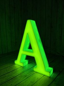 3д печать объемных световых букв